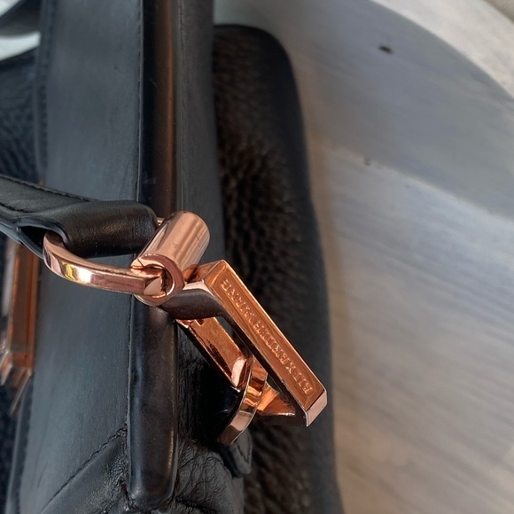 Alexander Wang Rose Gold lock black leather crossbody bag - Picture 11 of 11